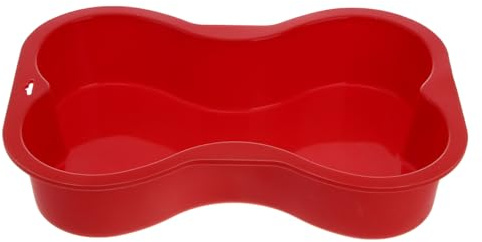 ABOOFAN Moule À Gâteau En Silicone Antiadhésif Forme Os Pour Anniversaire De Chien Et Chiot Résistant À 450°C Parfait Pour Pâtisserie Canine Et Friandises Maison 9.84 X 7.09 X 1.97 Pouces