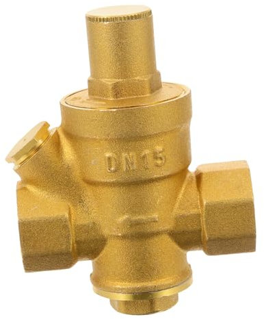 COSMEVIVI Régulateur De Pression D'eau En Laiton 15 Mm Réglable Pour Équipements Domestiques, Vanne Pression Légère, Compatible Irrigation Et Caravanes, Contrôle Précis De Débit