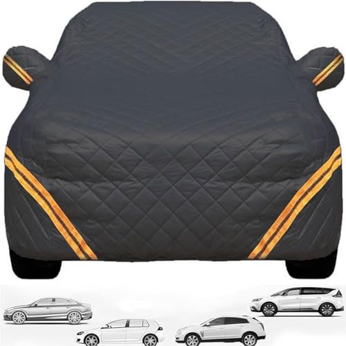 KV-OOGG Hagelschutz-Autoabdeckung für BMW 7 Series 745, Outdoor mit Baumwollzusatz, sonnenbeständig, komplett personalisierte Autoabdeckung(Black)