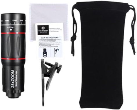 Objectif zoom pour téléphone, objectif pour appareil photo de téléphone portable,Objectif zoom pour téléphone portable 28x pour la photographie - Objectif de caméra de téléphone intelligent multifonct