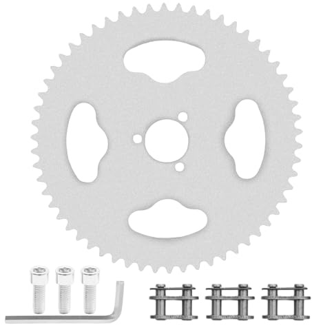 EATAKWARD 58Teeth 35 Kettenritzel, Hinterrad Ritzel 3 Löcher Go Cart Ritzel, Mini Bike Ritzel für Dirt Pit Bike Go Kart Quad Buggy ATV