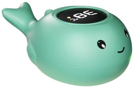 Baby Badethermometer, Digitalthermometer Für Badewanne, Thermometer Baby Mit LED-Warnleuchte Temperaturwarnfunktion, Genau Wasserthermometer Für Kinder Bad Mit Dreifarbiger Erinnerung