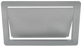 Müllklappe aus Edelstahl 350 × 200 mm zum Einbau | Ideal für Cafés, Restaurants, Büros und Geschäfte