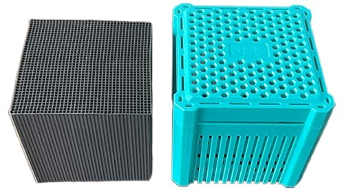 Aquarium-Würfelfilter, Aktivkohle, multifunktionaler Filterschwamm, wiederverwendbarer Reinigungsblock, Aquariumzubehör für Teiche, Pools, Salzwasser, Garten