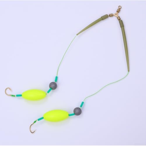 Anti-Bottom Fishing Hooks Set 360 Swivel Double Hook(C)