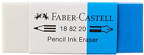 Faber-Castell 7082-20 vit/blå PVC-fritt gummi, 1 styck