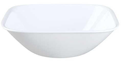 Corelle Square Pure White 22 Ounce Soup/Cereal Bowl (Set of 8) by Corelle Coordinates