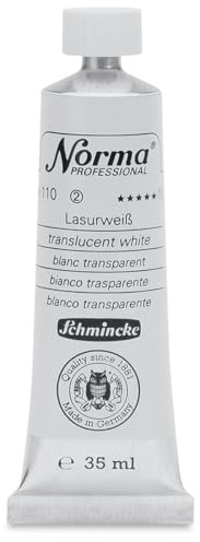 Schmincke – Norma® Professional - feinste Künstler-Ölfarben, Lasurweiß - 35 ml