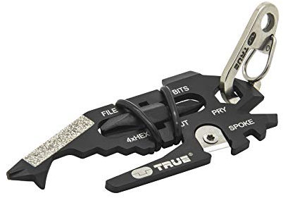 True Utility FishFace 18 In 1 Keyring Multi Tool Pocket Gadget: 18 Pocket Tools In 1 Keyring Pen, Multi Use EDC Key Ring Multitool With Box Cutter Knife, 6 Screwdriver Heads 4 Wrenches & Bottle Opener