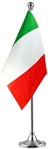 GentleGirl italiensk flagga bordsflagga, skrivbordsflagga, kontorsflagga, internationella världslandets flaggor banderoller, festivalevenemang firande, kontorsdekoration, skrivbord, heminredning