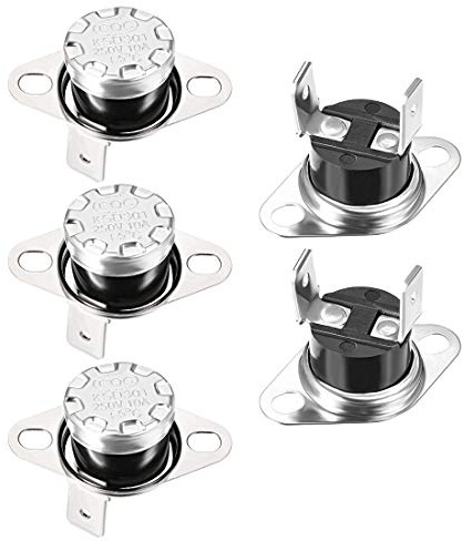 sourcing map 5pcs Temperaturschalter Thermostat 65 °C 10A N.C Bimetall | normal geschlossen