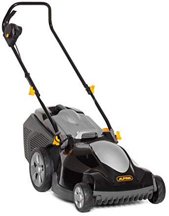 Alpina 294420064/A19 Cortacesped Electrico BL 420 EP, 1800 W, Negro, Ancho de Corte 42 cm, Capacidad de Bolsa 50 litri