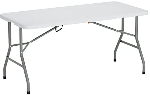 SogesHome Klapptisch Campingtisch Faltbarer Gartentisch aus Aluminium Keine Montage und leicht zu tragen,152 * 70 cm,HP-152CZ-SH-01