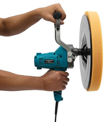 Electric Trowel Wall Smoothing Polishing Machine, 110 850W Trowel Wall Smoothing Polishing Machine Kit Concrete Cement Mortar (Blue)