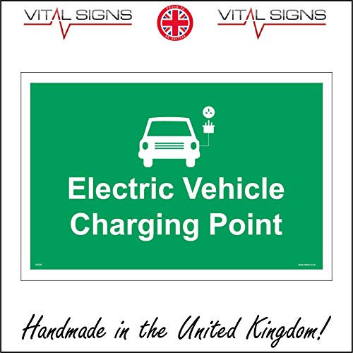 Electric Vehicle Charging Point Sign 200mm x 150mm 1MM PVC FOAMEX