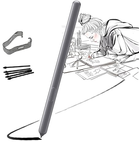 Galaxy Tab S6 S Pen Ersatz für Samsung Galaxy Tab S6 S Pen SM-T860 T860 T865 T867 Eingabestift Ersatz S Pen, ohneBluetooth(Mountain Gray)