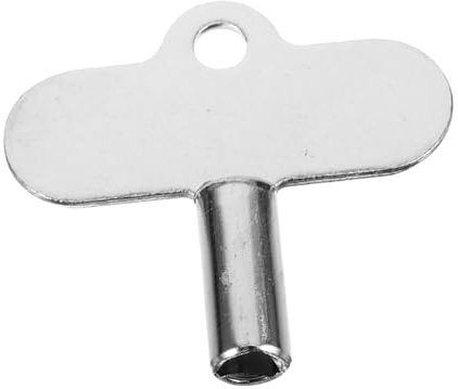 Veemoon Plumbing Tool Silver Zinc Alloy Radiator Bleeding Valve Key
