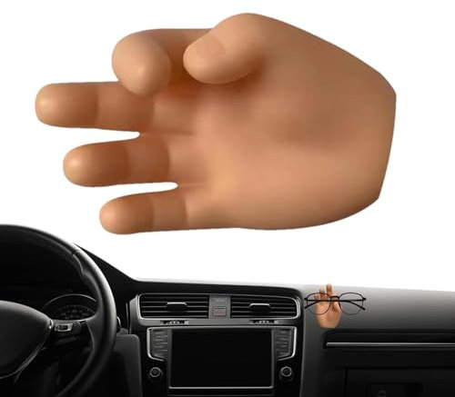 Auto-Haken, Brillenhalter, Auto-Armaturenbrett-Haken, niedlich, Sonnenbrillen-Autoclip für Armaturenbrett, Saugnapf-Kabel-Organizer, Sonnenbrillenhalter aus Silikon, Hand-/Fußform, niedliches Auto-Dek