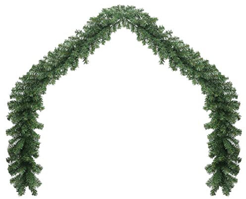 Homgoday Weihnachtsdekoration, Weihnachtsdekoration für den Außenbereich, Weihnachtsgirlande mit LED-Lichtern, 5 m