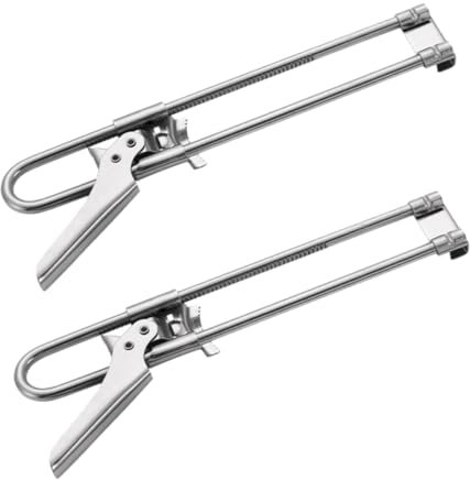 OKUMEYR 2pezzi Apri Lattine Regolabile Acciaio Inossidabile Utensile Da Cucina Pratico e Facile Da Usarper Persone Con Mani Deboli Per Campeggio