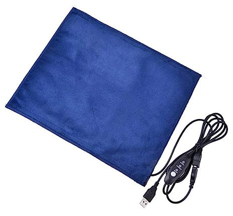 BESPORTBLE Haustier Heizkissen USB Heizmatte Blau Für Hunde Und Katzen Energiesparend Flexibel