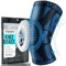 Viexpand Genouillère de Sport, Genouillère Comprimée avec Coussinets Rotulien et Stabilisateurs Latéraux, Attelle Genou pour Homme et Femme,Genouillère Rotulienne pour Course et Entraînement(M)
