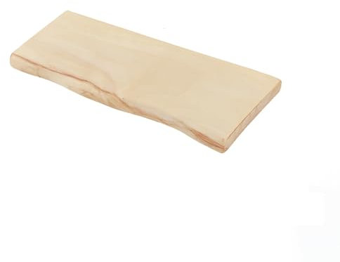 Natural Wood Shelf with Raw Edge Solid Wood Wall Divider Thick Panel for B&B & Home Decor (40x20x2.5cm) Rustic Design Unique Storage Solution