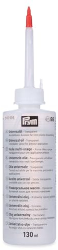 Prym 610995 Universal Öl 130 ml – Nähmaschinenöl für Haushalts- & Industrienähmaschinen, Schmieröl für Handarbeiten, Basteln & Nähen, präzise Pflege für langlebige Funktion