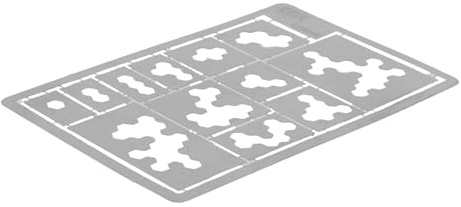 SAFIGLE Stainless Steel Camo Spray Stencil for Painting DIY Crafts Reusable Flat Surface Template Washable Airbrush Stencils for Wood Fabric and More Tough Camouflage Pattern Tool