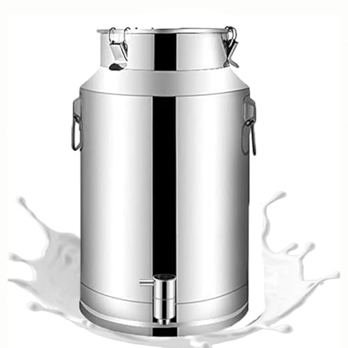 Bidon Avec Robinet 30l Inox Bidon À Lait Inox Pour Le Riz, La Farine, Les Céréales,76Liters