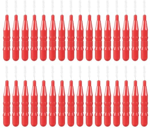 Interdentalborstar För Hängslen - 30-packs Rengöringsborstar Med Trådkärna, Tandtrådsborstar, Belagda Mikrotandrengöringsmedel I Rostfritt Stål, Kit För Djuphygienvård | FörBreda Tandluckor