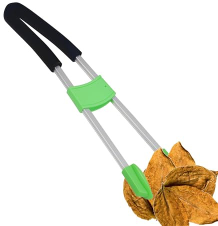 Pinza Recogedora De Basura Ergonómico ligero metal antideslizante | Agarrador Alcanzador De Basura Para Exterior Hogar Senda Patio Trasero Desagüe Canaleta Papel Recortes Botellas Latas