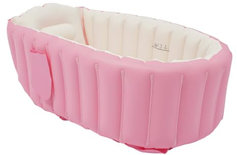 Badewanne, Aufblasbare Baby Badewanne Aus Umweltfreundlichem PVC, Faltbare Rutschfeste Duschbecken, Freistehendes Modernes Planschbecken Für Neugeborene Und Kleinkinder 0-3 Jahre