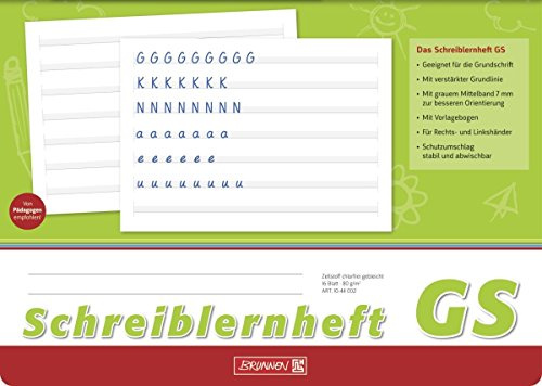 Brunnen Schreiblernheft A4 quer, 16 Blatt (20er Vorteilspack, Lineatur GS)