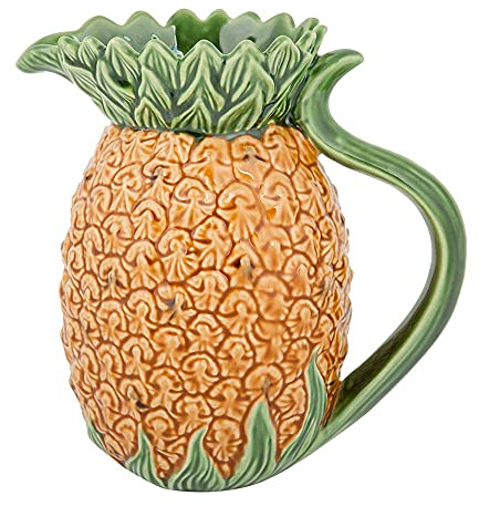 Bordallo Pinheiro - Brocca in terracotta con ananas