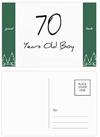 Postkarten-Set, 70 Jahre alte Jungen, 20 Stück