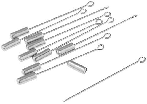chiwanji 10Pcs 5cm Anstecknadel mit Kupplungen Broschen für Boutonniere Pin, Abzeichen, Corsage, Namensschilder Jewelry Craft Making, Silber
