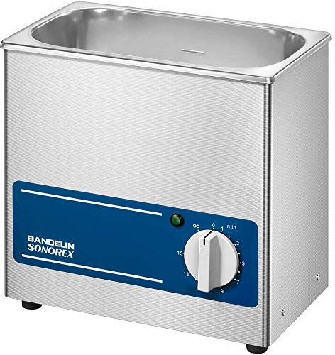 Sonorex Super RK 100 (3,0 Liter), Ultraschallreinigungsgerät mit 35 kHz Frequenz, Ultraschallbad aus Edelstahl 1.4301, Ultraschall Reinigungsbad mit 80 Watt Ultraschall-Leistung