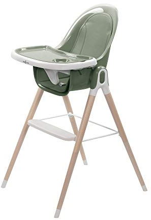 Engel & Storch 2in1 Babyhochstuhl ARTO Kinderhochstuhl Babystuhl Hochstuhl Essstuhl Kombihochstuhl - Grün