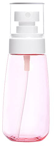 100 ml liten sprayflaska sprayflaska, påfyllbar, tom vätska fin dimma spruta flaska med tratt för resor (rosa 13,4 x 4,6 x 4,6 cm)
