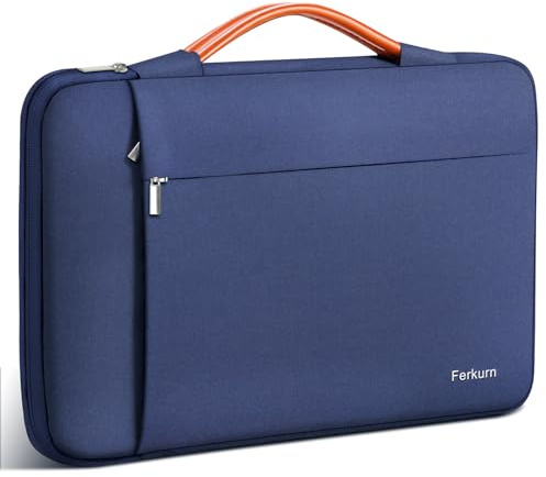 Ferkurn Laptop Case Sleeve Cover Computer Chromebook Case, 14 14.5 inch | Compatible with MacBook Pro M5/M4/M3/M2/M1, HP OmniBook Pavilion Chromebook EliteBook, Dell, ASUS, Acer, Ideapad, Blue