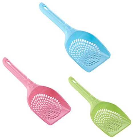 Aokeeu Lot de 3 Pelle litiere Chat Pelle a litiere pour Chat en Plastique litière Chat agglomérante Accessoire pour Chat