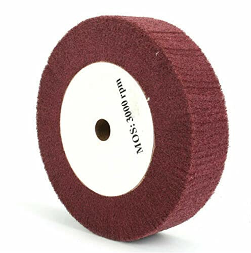 Roue de polissage en fibre de nylon de 20 cm - Disque abrasif en nylon - Disque de polissage abrasif - Grain 320