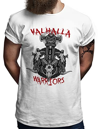 Valhalla Warriors® Thor Hammer Wikinger T-Shirt - Herren - Vikings Valknut Nordmann Krieger Held Odin - S - 5XL