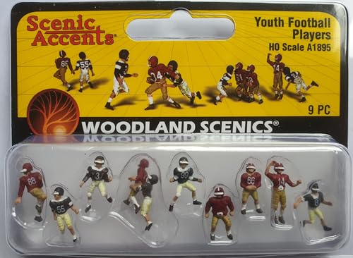 Woodland Scenics A1895 Jugendliche Football Spieler Figuren Spur H0 HO 1:87 Youth Football Players