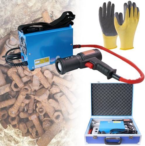 vnmudzeo 1500 W Elektromagnetisches Induktionsheizset, Flammenloses Handheizset Zum Entfernen Von Rostigen Schrauben, 6 Min. Kontinuierliche Aufheizzeit, FüR Riemenscheiben Und Lager,110V
