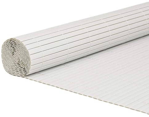 vidaXL Recinzione da Giardino Bifacciale Bianca 1,8x3 m in PVC, pannello della recinzione del giardino, recinzione in giardino, pannello del giardino