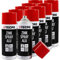 TECPO Lot de 10 sprays de peinture antirouille pour métal et aluminium clair - 400 ml - Revêtement de protection contre la corrosion et la rouille - Apprêt anti-corrosion