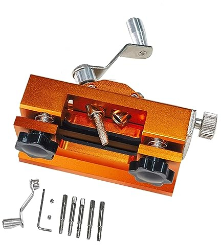 Asyduey Portable Chainsaw Sharpening Jig Aluminium Alloy Chainsaw Sharpener with Grinder Chain Saw Drill Sharpen Tool Easy Install Easy to Replace