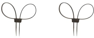 Flex-Manschetten, Kunststoff, Nylon, strapazierfähig, Doppelschnalle, Reißverschluss, Handschellen, robust, Kabelhandschellen, Sicherheitsdurchsetzung, Gartenarbeit, 2 Stück